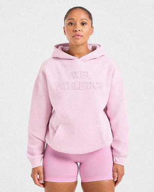 Athletics Applique Oversized Hoodie - Sugar Pink: The Ultimate Comfort Wear