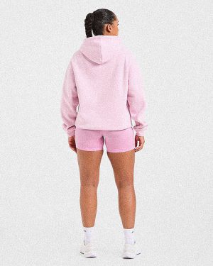 Athletics Applique Oversized Hoodie - Sugar Pink: The Ultimate Comfort Wear