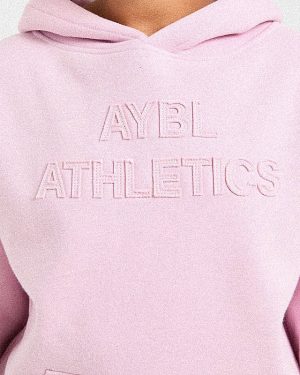 Athletics Applique Oversized Hoodie - Sugar Pink: The Ultimate Comfort Wear