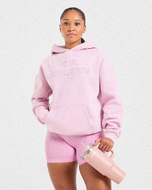Athletics Applique Oversized Hoodie - Sugar Pink: The Ultimate Comfort Wear