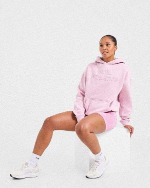 Athletics Applique Oversized Hoodie - Sugar Pink: The Ultimate Comfort Wear
