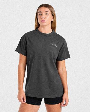 Athletics Club Oversized T Shirt - Charcoal: The Ultimate Blend of Comfort and Style