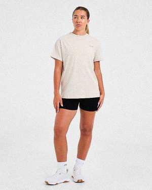 Athletics Club Oversized T Shirt - Taupe Beige: The Ultimate Comfort Staple