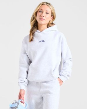 Athletics Dept Oversized Hoodie - Grey Marl: The Ultimate Comfort Essential