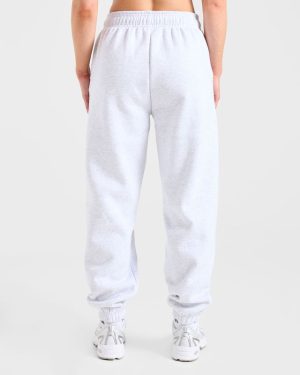 Athletics Dept Oversized Joggers - Grey Marl: The Ultimate Comfort Upgrade