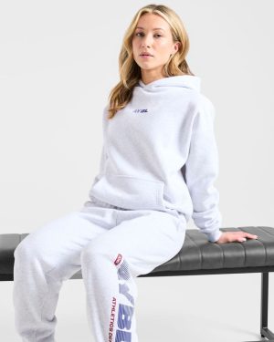 Athletics Dept Oversized Joggers - Grey Marl: The Ultimate Comfort Upgrade