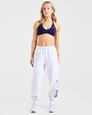 Athletics Dept Oversized Joggers - Grey Marl: The Ultimate Comfort Upgrade