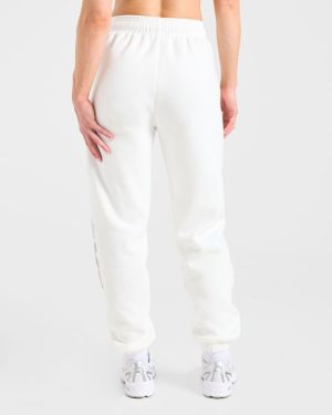 Athletics Dept Oversized Joggers - Off White: The Ultimate Comfort Upgrade