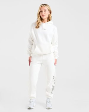 Athletics Dept Oversized Joggers - Off White: The Ultimate Comfort Upgrade