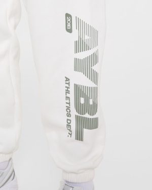 Athletics Dept Oversized Joggers - Off White: The Ultimate Comfort Upgrade