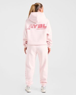 Athletics Dept Oversized Joggers - Pink: The Ultimate Comfort Upgrade