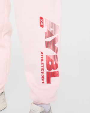 Athletics Dept Oversized Joggers - Pink: The Ultimate Comfort Upgrade