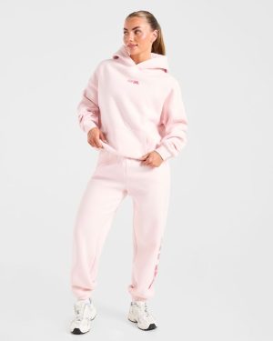 Athletics Dept Oversized Joggers - Pink: The Ultimate Comfort Upgrade