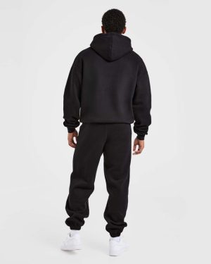 Athletics Oversized Hoodie - Black: The Ultimate Comfort & Style Statement
