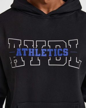 Athletics Oversized Hoodie - Black: The Ultimate Comfort & Style Statement