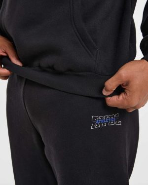 Athletics Oversized Hoodie - Black: The Ultimate Comfort & Style Statement