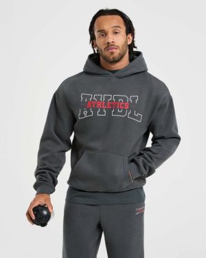 Athletics Oversized Hoodie - Charcoal: The Ultimate Comfort & Style Statement