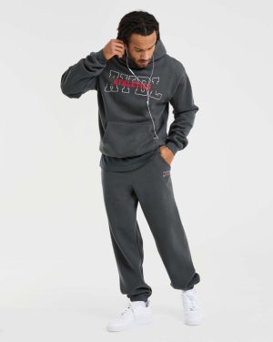 Athletics Oversized Hoodie - Charcoal: The Ultimate Comfort & Style Statement