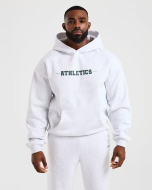 Athletics Oversized Hoodie - Grey Marl: The Ultimate Comfort Upgrade