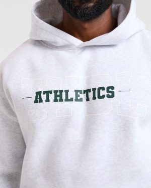Athletics Oversized Hoodie - Grey Marl: The Ultimate Comfort Upgrade