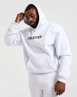 Athletics Oversized Hoodie - Grey Marl: The Ultimate Comfort Upgrade