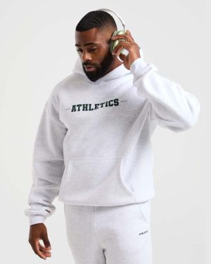 Athletics Oversized Hoodie - Grey Marl: The Ultimate Comfort Upgrade