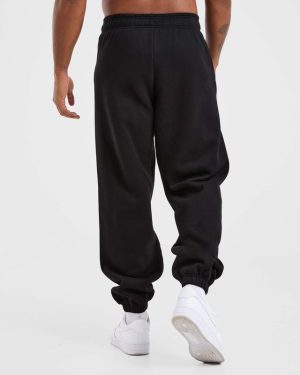 Athletics Oversized Joggers - Black: The Ultimate Comfort Wear