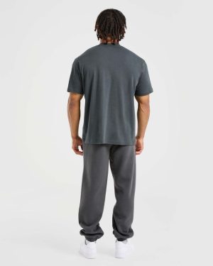 Athletics Oversized Joggers - Charcoal: The Ultimate Comfort Upgrade