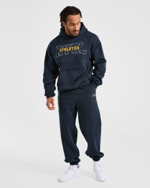 Athletics Oversized Joggers - Navy: The Ultimate Comfort Upgrade