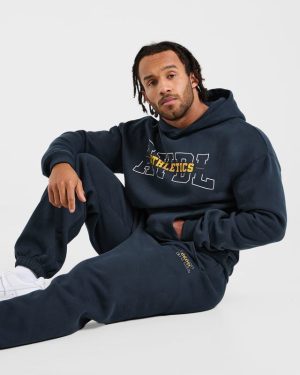 Athletics Oversized Joggers - Navy: The Ultimate Comfort Upgrade