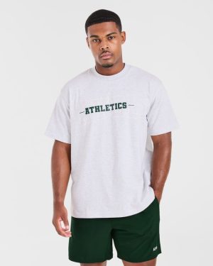 Athletics Oversized T Shirt - Grey Marl: The Ultimate Comfort & Style Solution