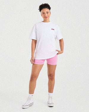 Athletics Retro Oversized T Shirt - White: The Ultimate Comfort & Style Statement