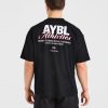Athletics Script Oversized T Shirt - Black: The Ultimate Comfort Upgrade