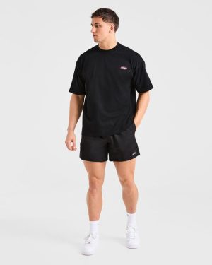 Athletics Script Oversized T Shirt - Black: The Ultimate Comfort Upgrade