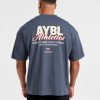 Athletics Script Oversized T Shirt - Vintage Blue: The Ultimate Comfort Staple