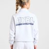Athletics Track Oversized 1/4 Zip Pullover - Heather Grey/Navy