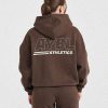 Athletics Track Oversized Hoodie - Brown/Sand: The Ultimate Comfort Essential