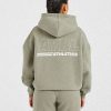 Athletics Track Oversized Hoodie - Muted Olive: The Ultimate Comfort Upgrade