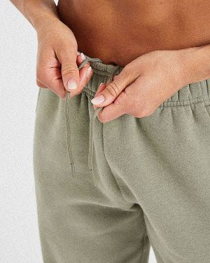 Athletics Track Oversized Joggers - Muted Olive: The Ultimate Comfort Staple