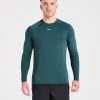 Attain Seamless Long Sleeve T Shirt - Pine Forest: The Ultimate Performance Essential