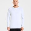 Attain Seamless Long Sleeve T Shirt - Storm White: The Ultimate Performance Essential