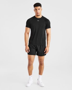 Attain Seamless T-Shirt Black: The Ultimate Performance Essential
