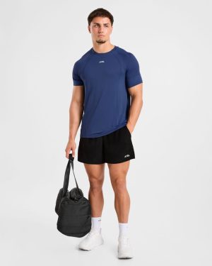 Attain Seamless T Shirt - Dusky Navy: The Ultimate Performance Essential