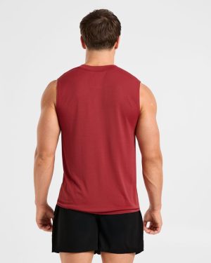 Attain Seamless Vest - Maroon Red: The Ultimate Performance Essential