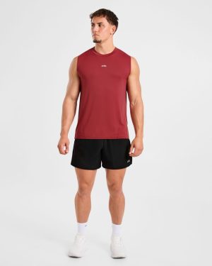 Attain Seamless Vest - Maroon Red: The Ultimate Performance Essential