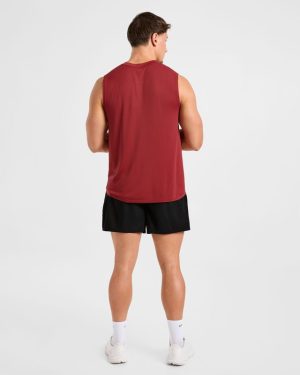 Attain Seamless Vest - Maroon Red: The Ultimate Performance Essential