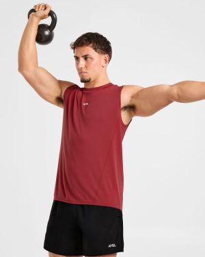 Attain Seamless Vest - Maroon Red: The Ultimate Performance Essential