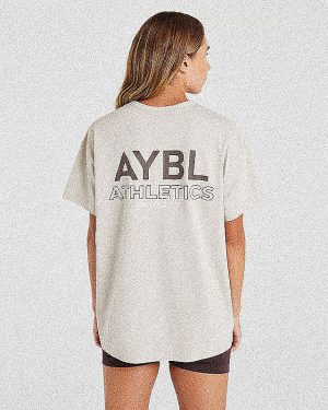 AYBL Athletics Oversized T Shirt - Beige: The Ultimate Comfort & Style Blend