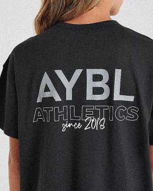AYBL Athletics Oversized T Shirt - Black: The Ultimate Comfort & Performance Tee