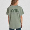 AYBL Athletics Oversized T Shirt - Green: The Ultimate Comfort & Performance Tee